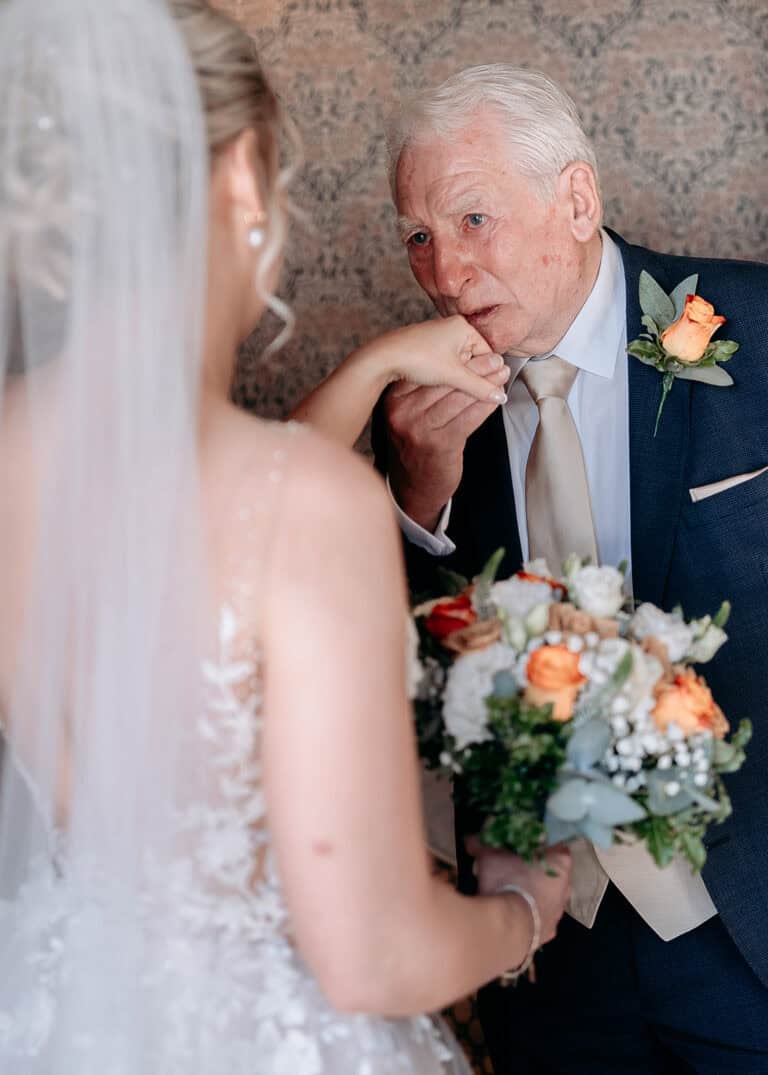 FATHER BRIDE REVEAL photography West Midlands wedding documentary wedding photogra[hy