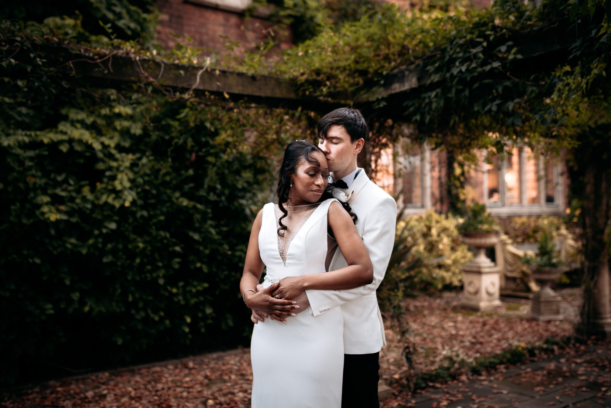 Moxhull Hall wedding photographer couple portrait