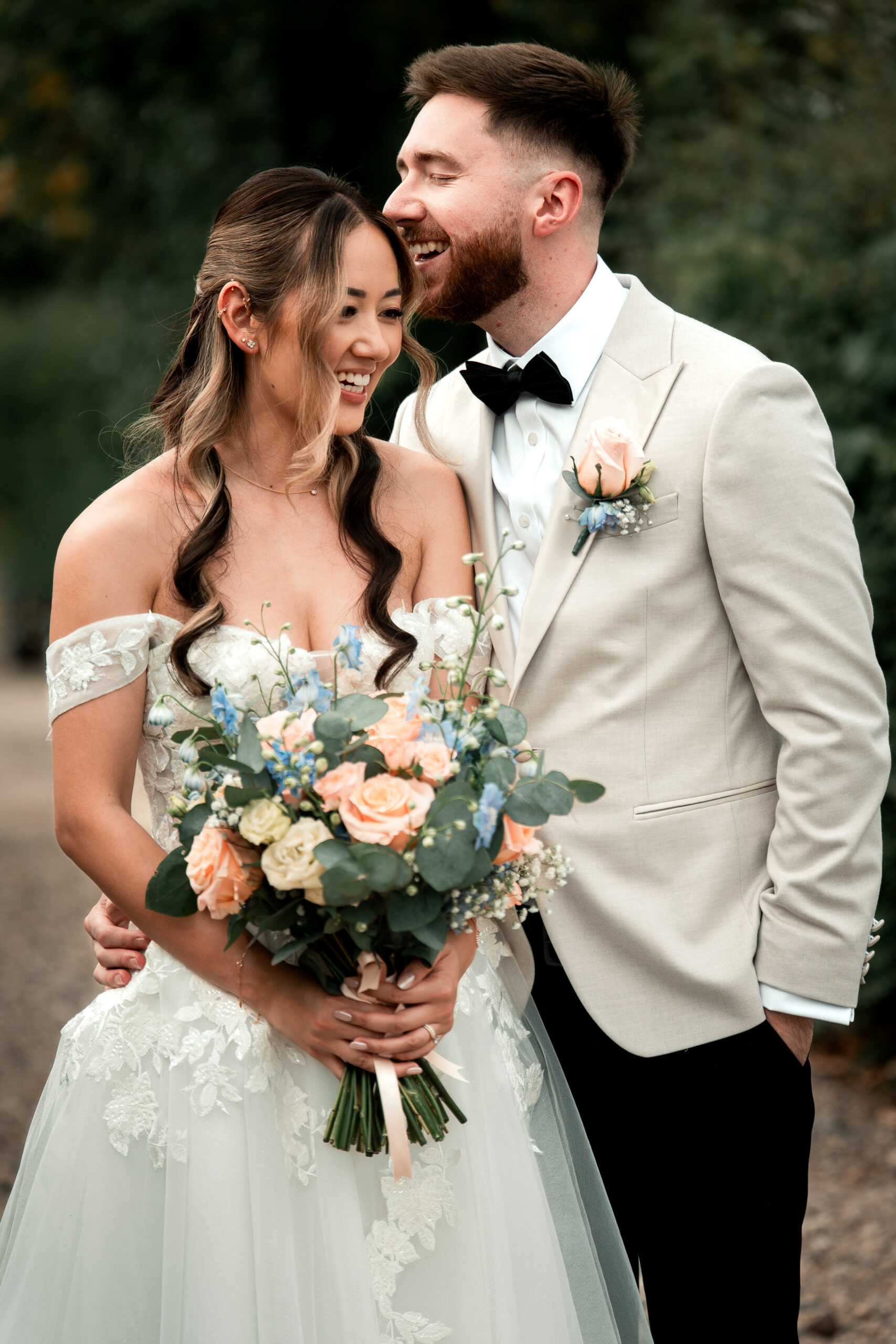 Shropshire wedding photographer bride and groom portrait