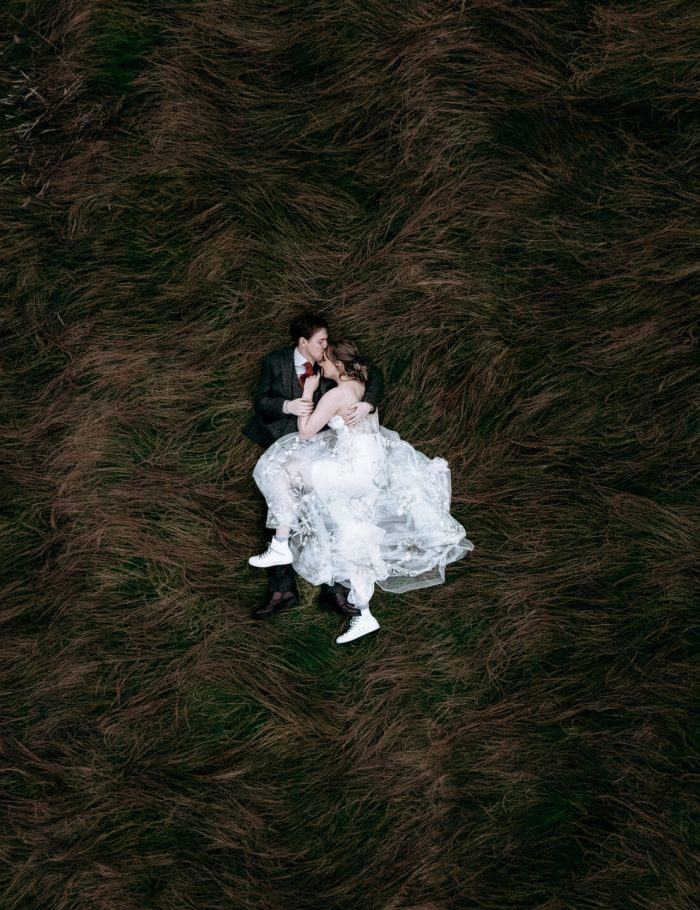 Drone wedding photography