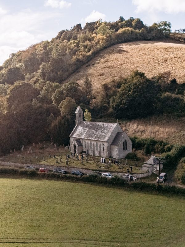 Shropshire wedding photography – St John the Evangelist Church Church Clun wedding ceremony