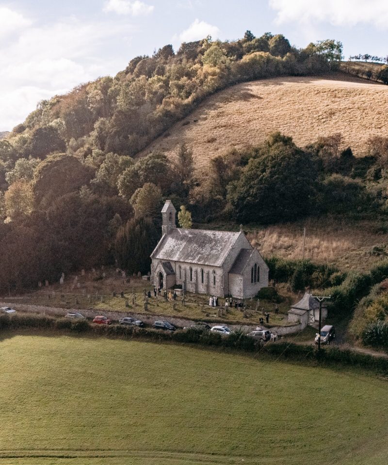 Shropshire wedding photography – St John the Evangelist Church Church Clun wedding ceremony