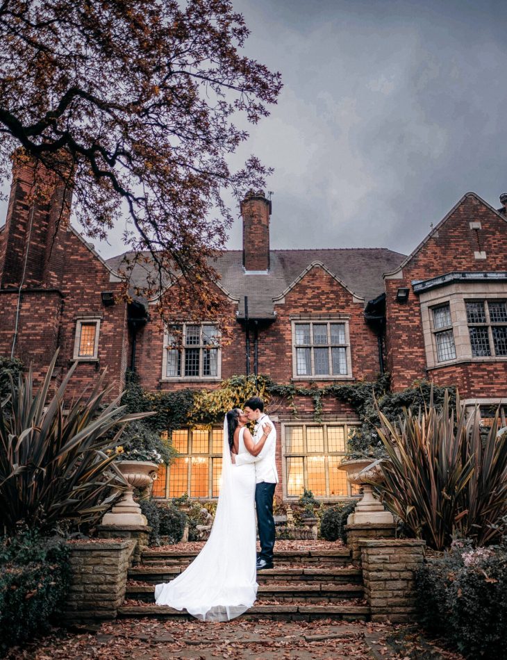 Moxhull Hall wedding photographer couple portrait