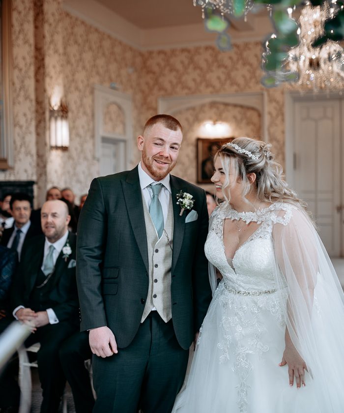 Kayleigh & Adam Willets Bride and groom candid photography at Rowton Castle reception