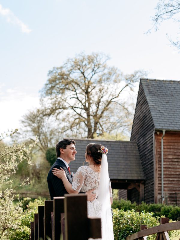 Documentary-style couple portrait at The Mill Barns, Shropshire.