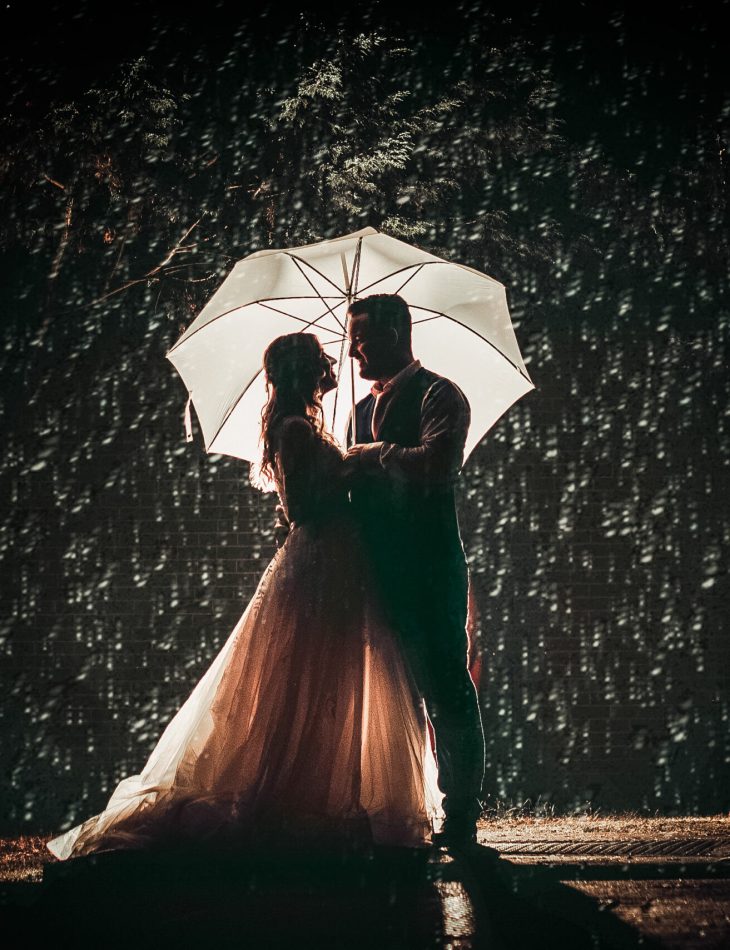 wedding photography rain