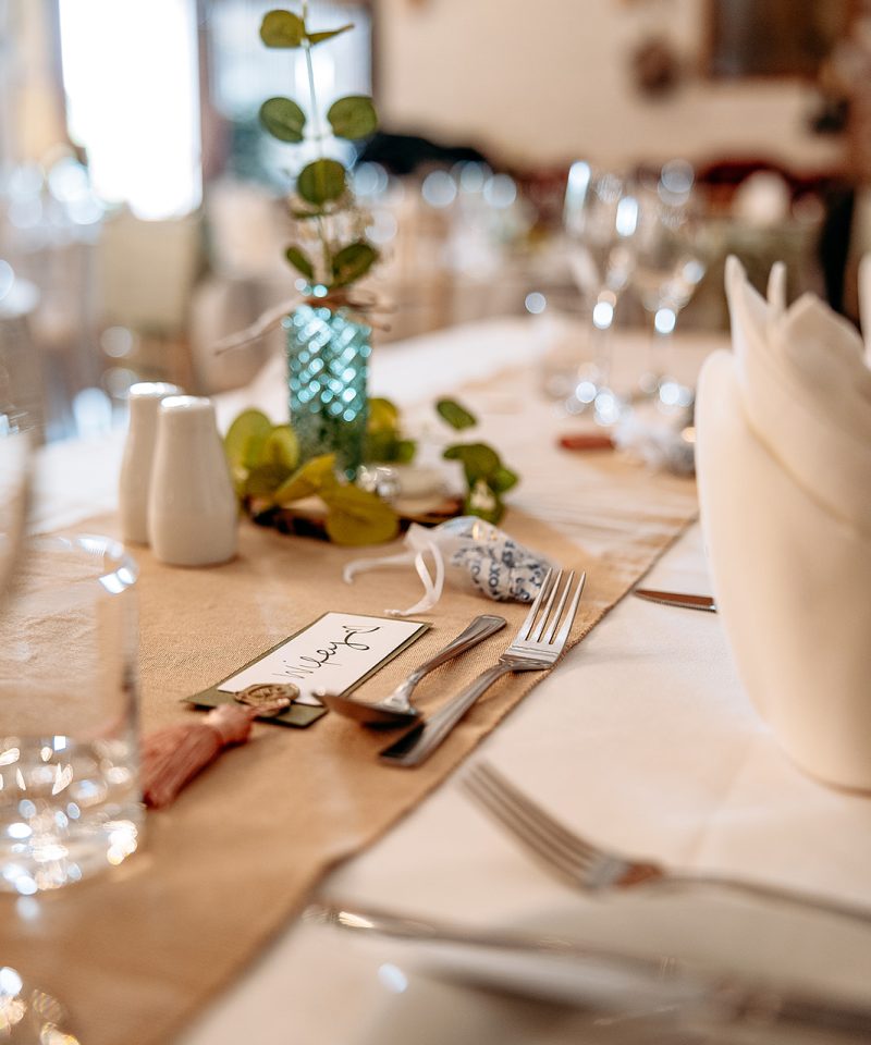 Vintage wedding styling and decor details at Morrells Wood Farm