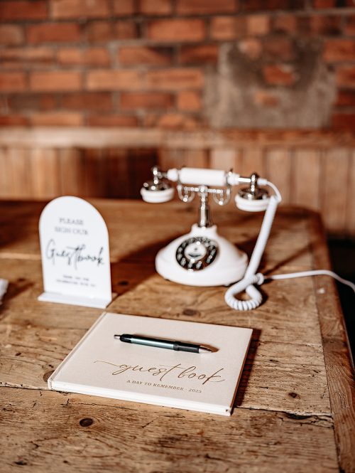 Handcrafted wedding centerpieces and DIY decorations at Morrells Wood Farm