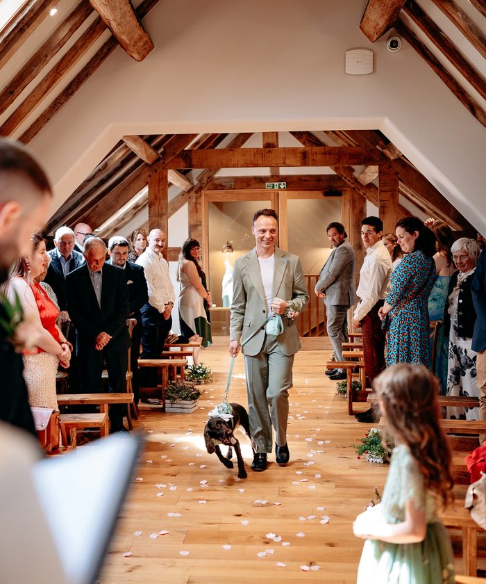 moat hall barns wedding photographer - Bridesman walk