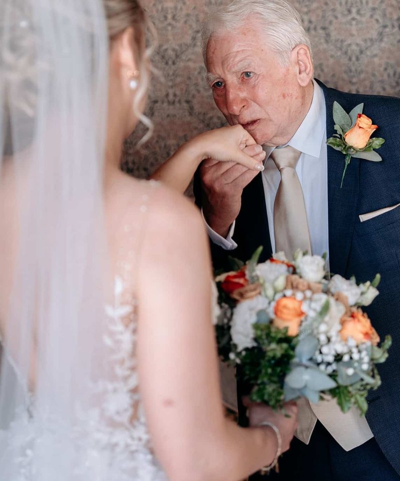 FATHER BRIDE REVEAL photography West Midlands wedding