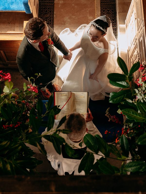 Sandon church Wedding Photographer bride and groom