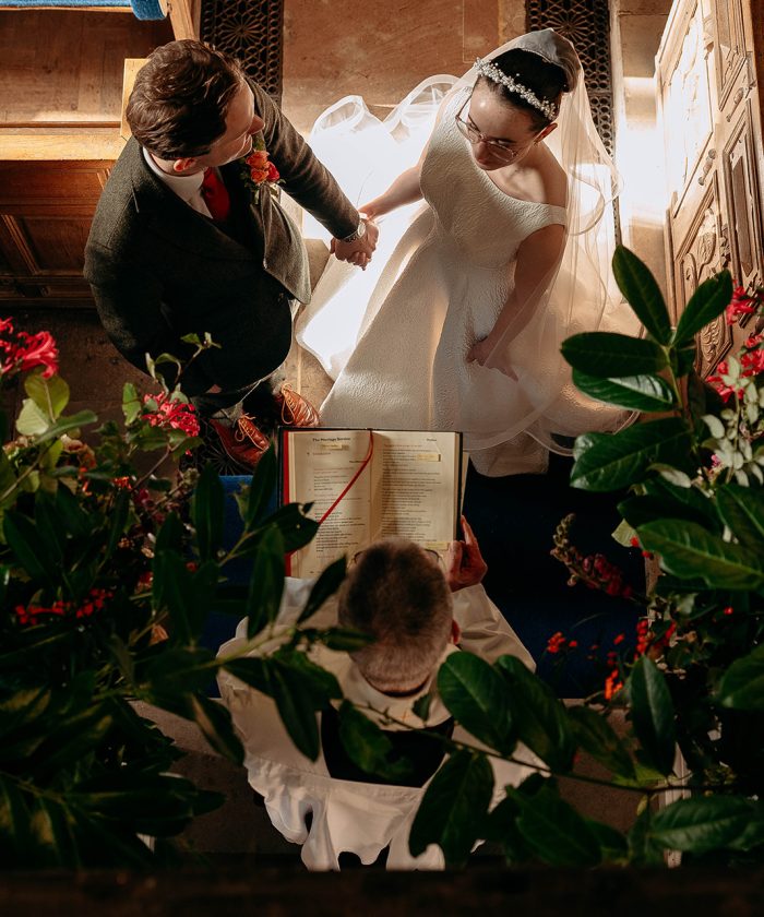 Sandon church Wedding Photographer bride and groom