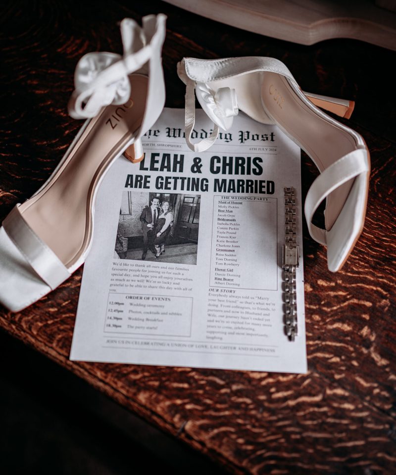 Shropshire wedding videographer - wedding details